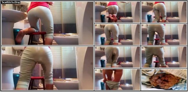 Girl poops and pees pants